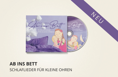 Vorschaubild zu Schlaflieder-CD "Ab ins Bett" + Signatur